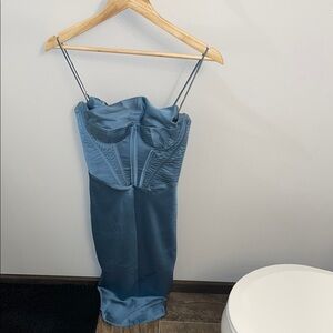 HOUSE of CB Myrna Satin Corset Dress